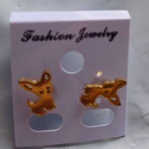 Fashion Jewelry Gold Animal Earrings